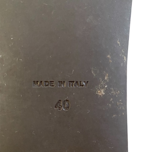 Made In Italy brown suede knee high boots Sz 40 - Picture 9 of 11